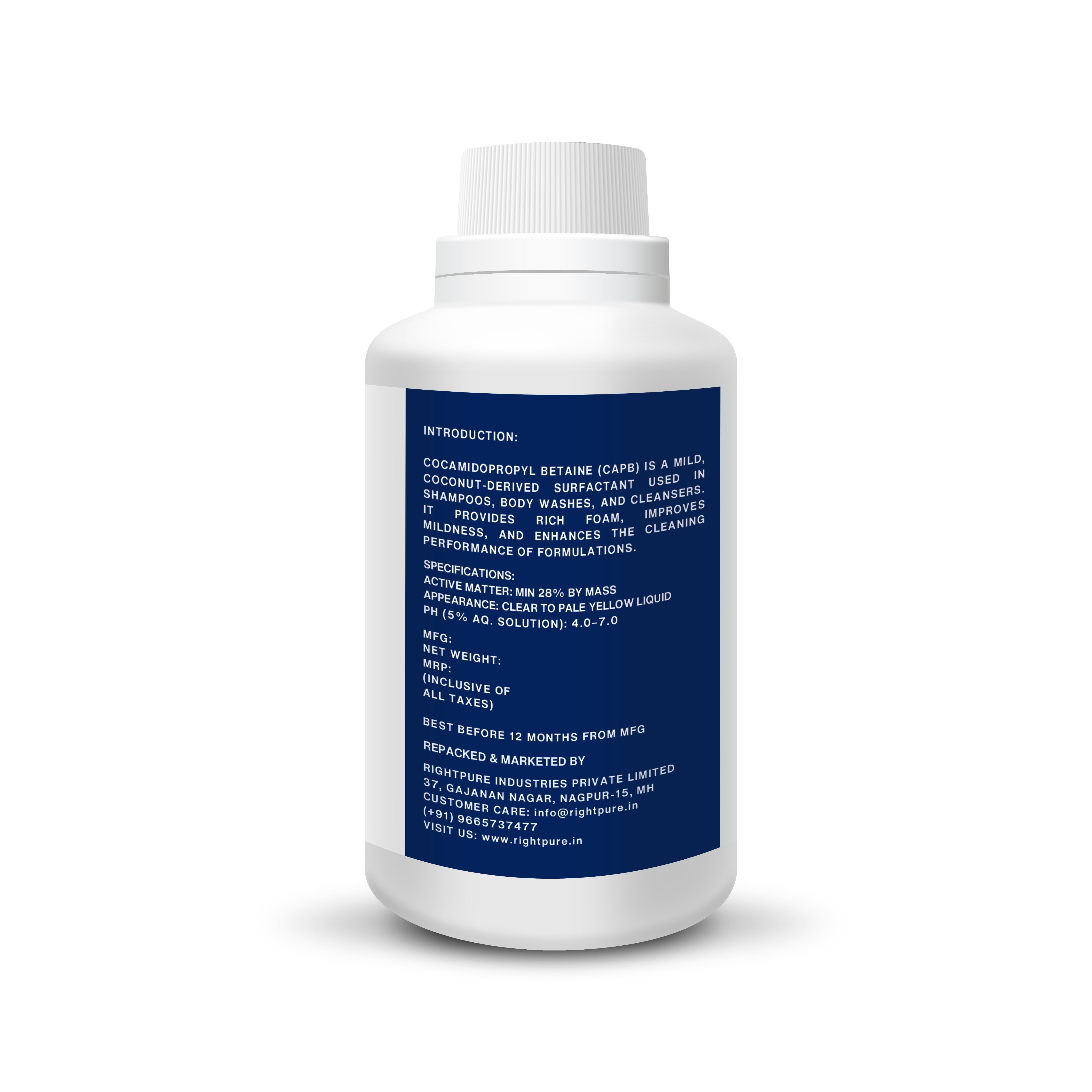 Cocamidopropyl Betaine CAPB – Coconut-Derived Mild & Biodegradable Surfactant