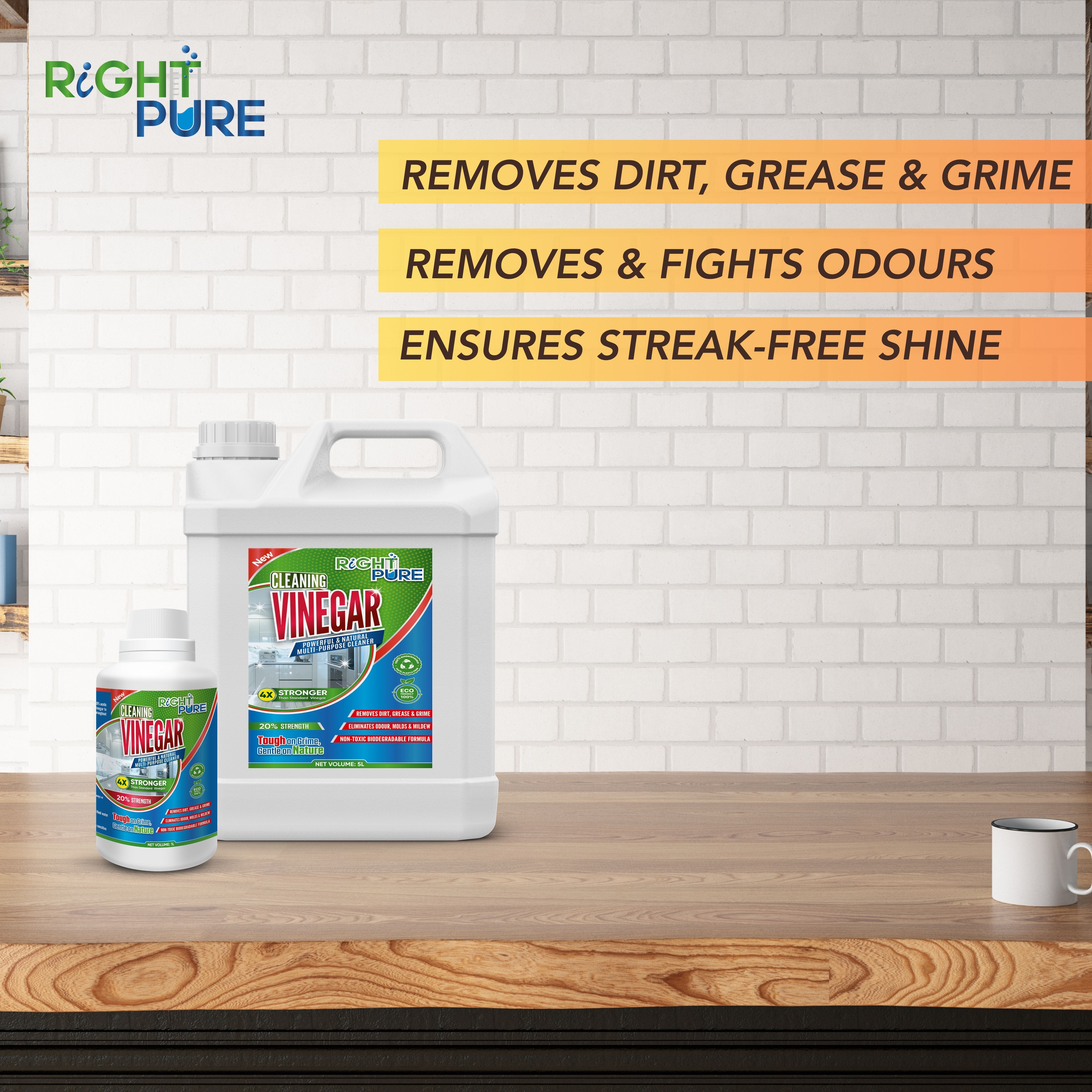 Cleaning Vinegar 20% – Industrial-Strength Natural Cleaner & Descaler