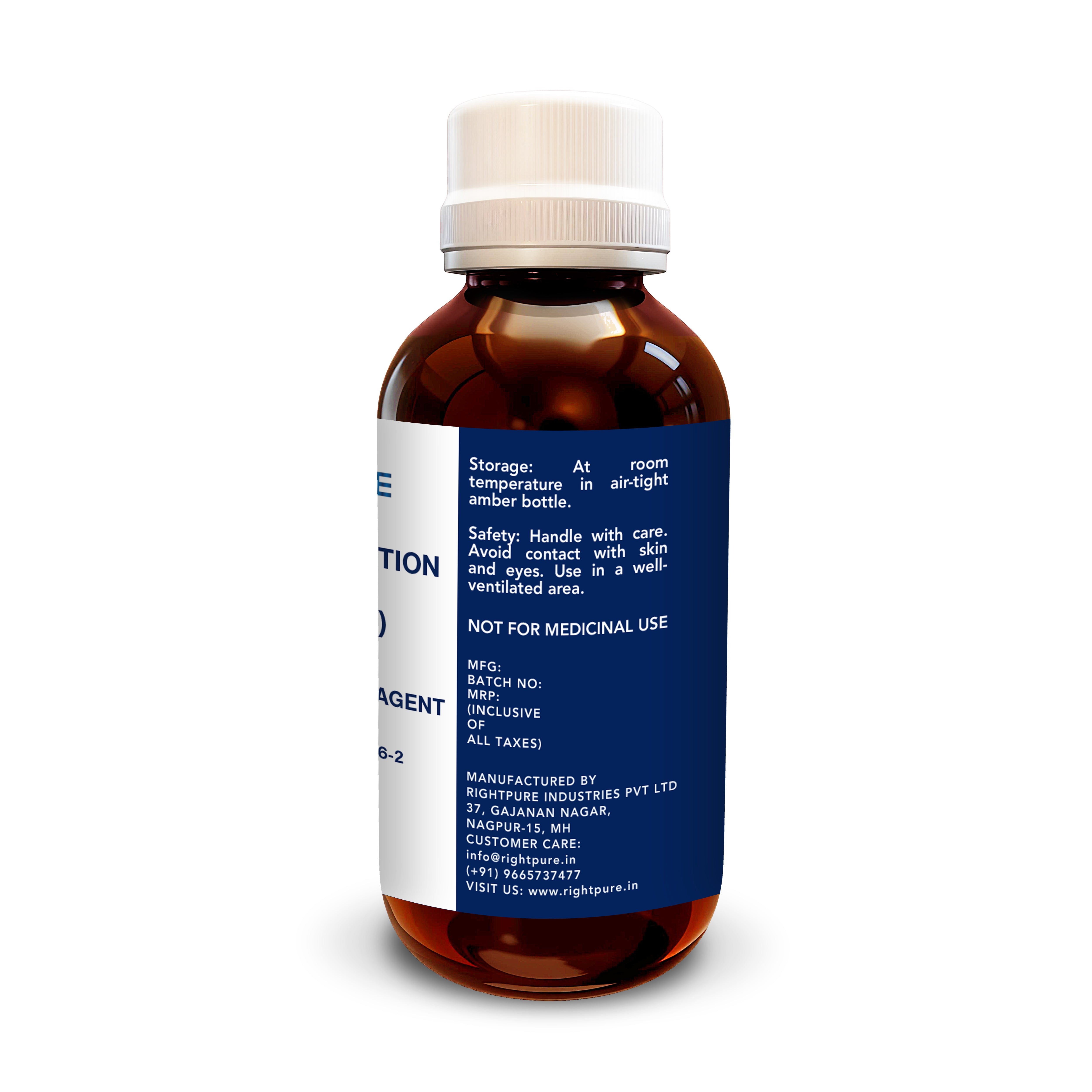 Iodine Solution 1% (w/v) | Laboratory Reagent Grade for Scientific & Educational Use | Analytical Reagent in Amber Bottle