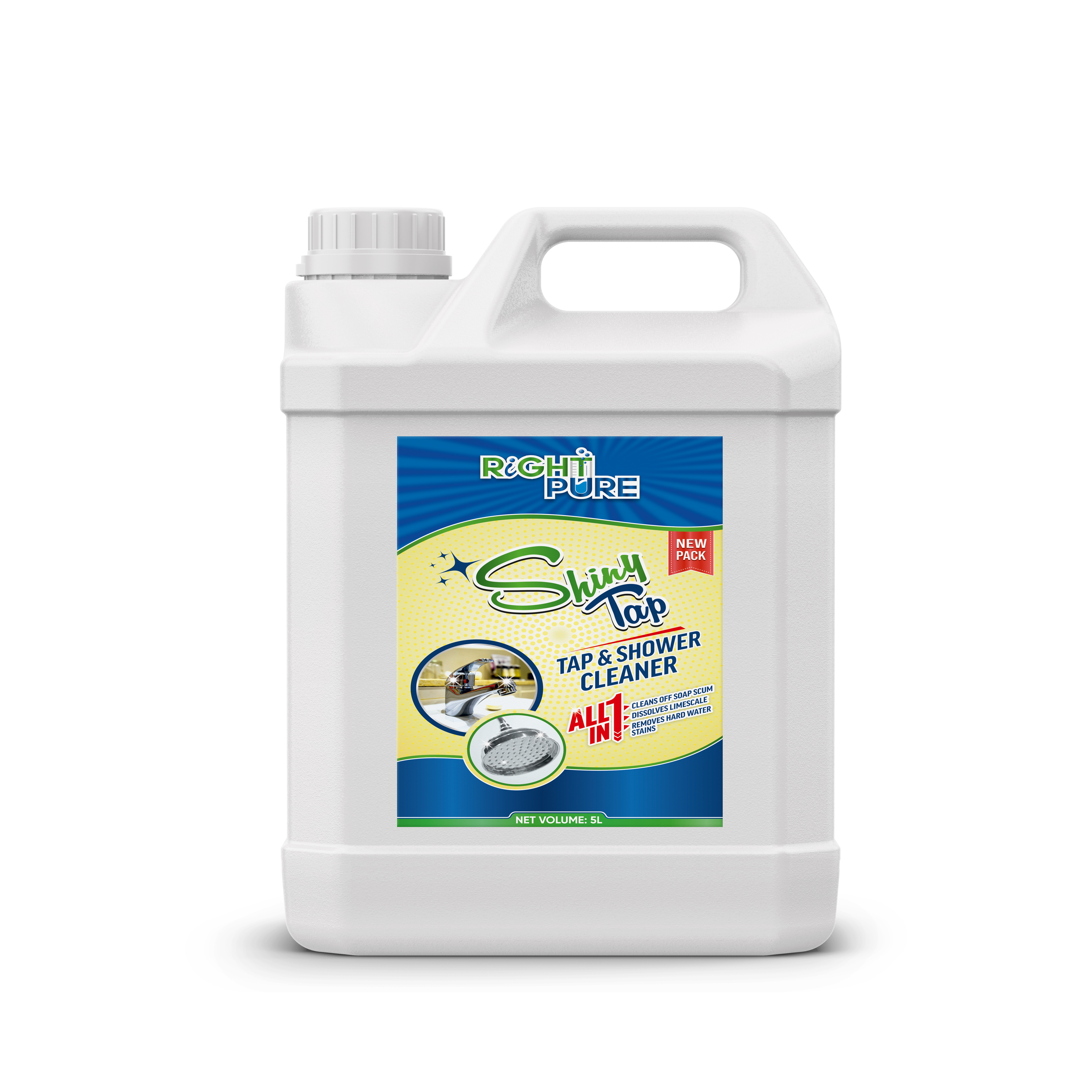 Tap & Shower Cleaner Spray | Removes Limescale, Hard Water Stains & Soap Scum | Highly Effective Formula for Sparkling Shine | Ideal for Chrome Glass Steel Porcelain Ceramic