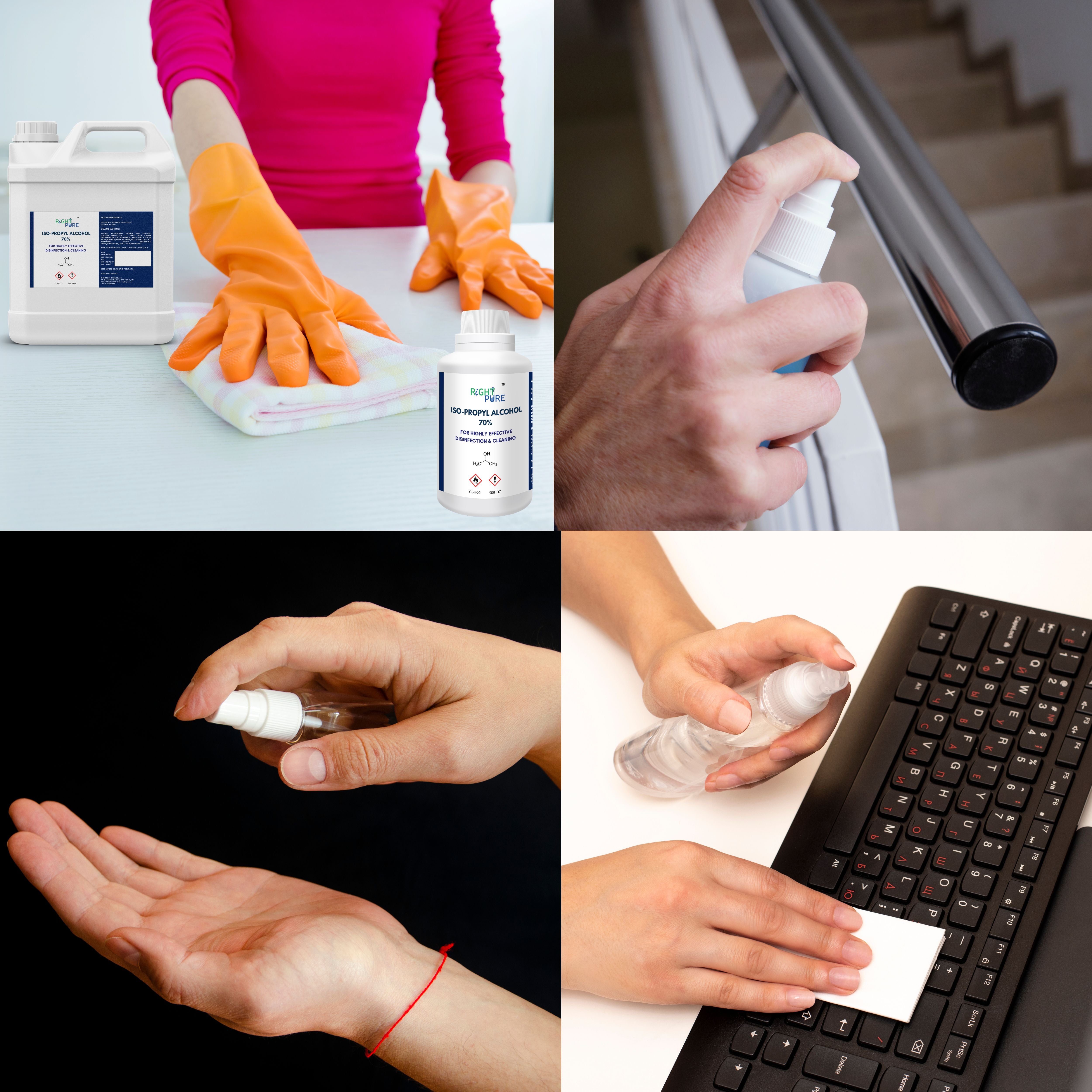 Isopropyl Alcohol 70% – Multi-Purpose Surface Cleaner & Disinfectant