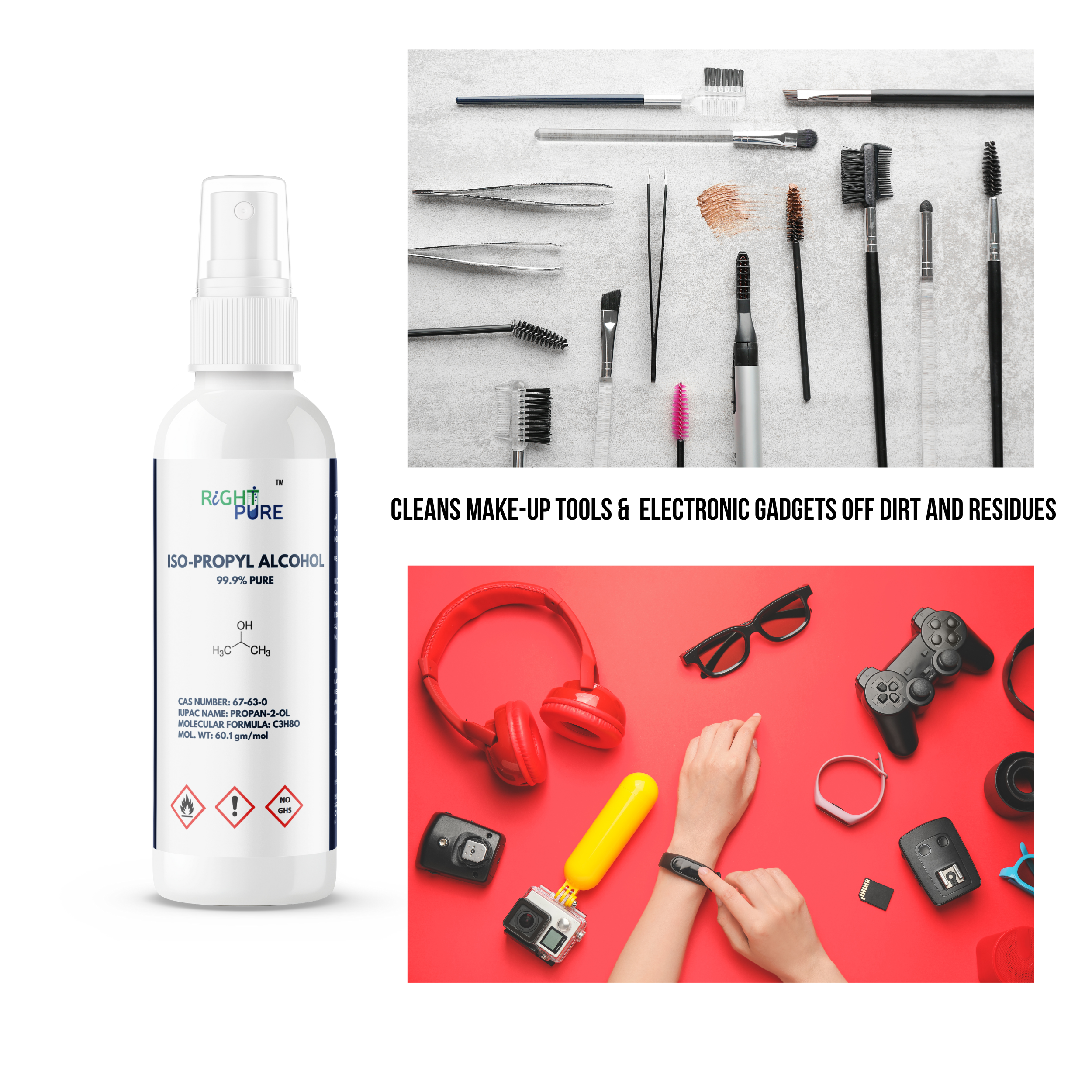 Iso-Propyl Alcohol 99.9% Spray Laboratory Reagent Grade For Technical and General Purpose Use