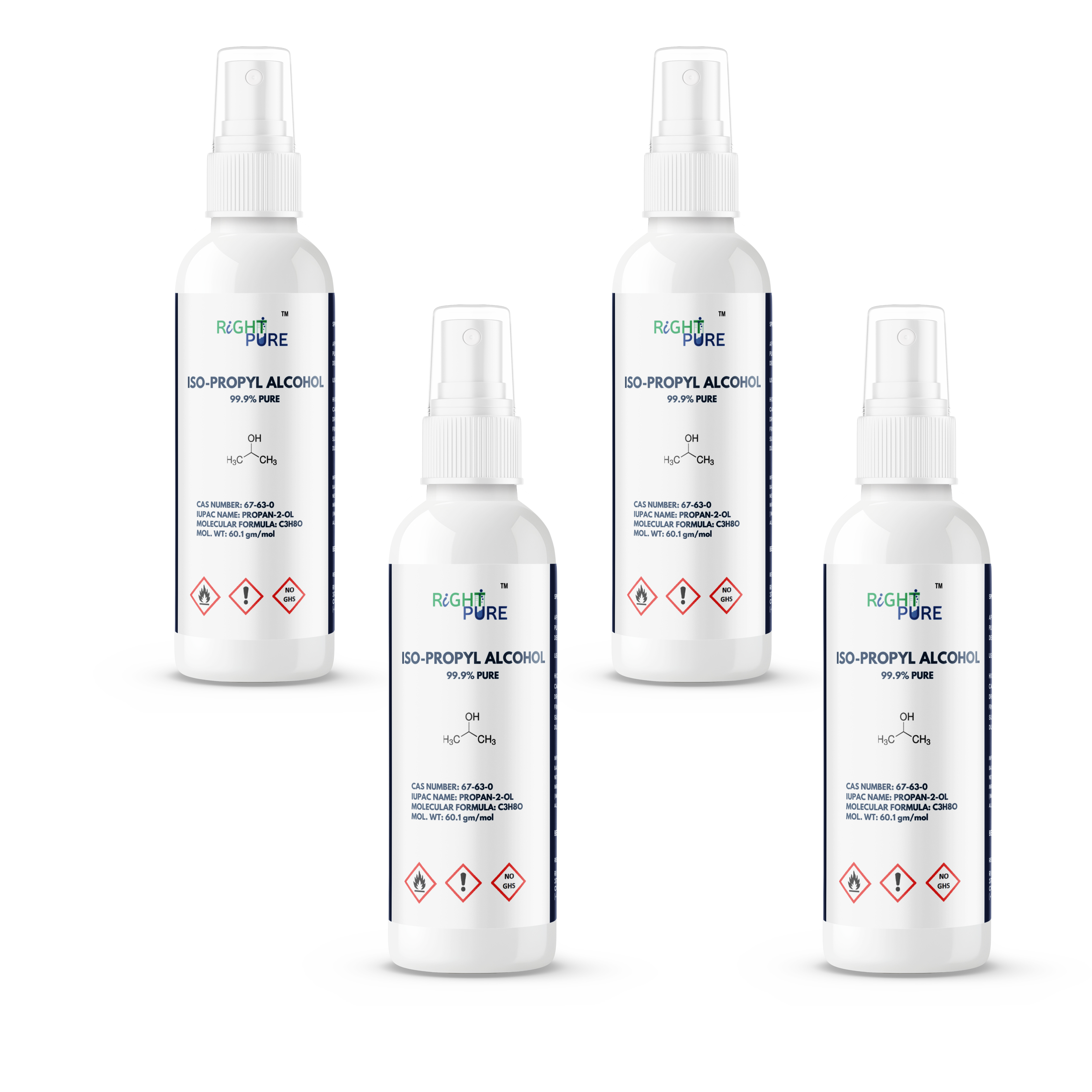 Iso-Propyl Alcohol 99.9% Spray Laboratory Reagent Grade For Technical and General Purpose Use