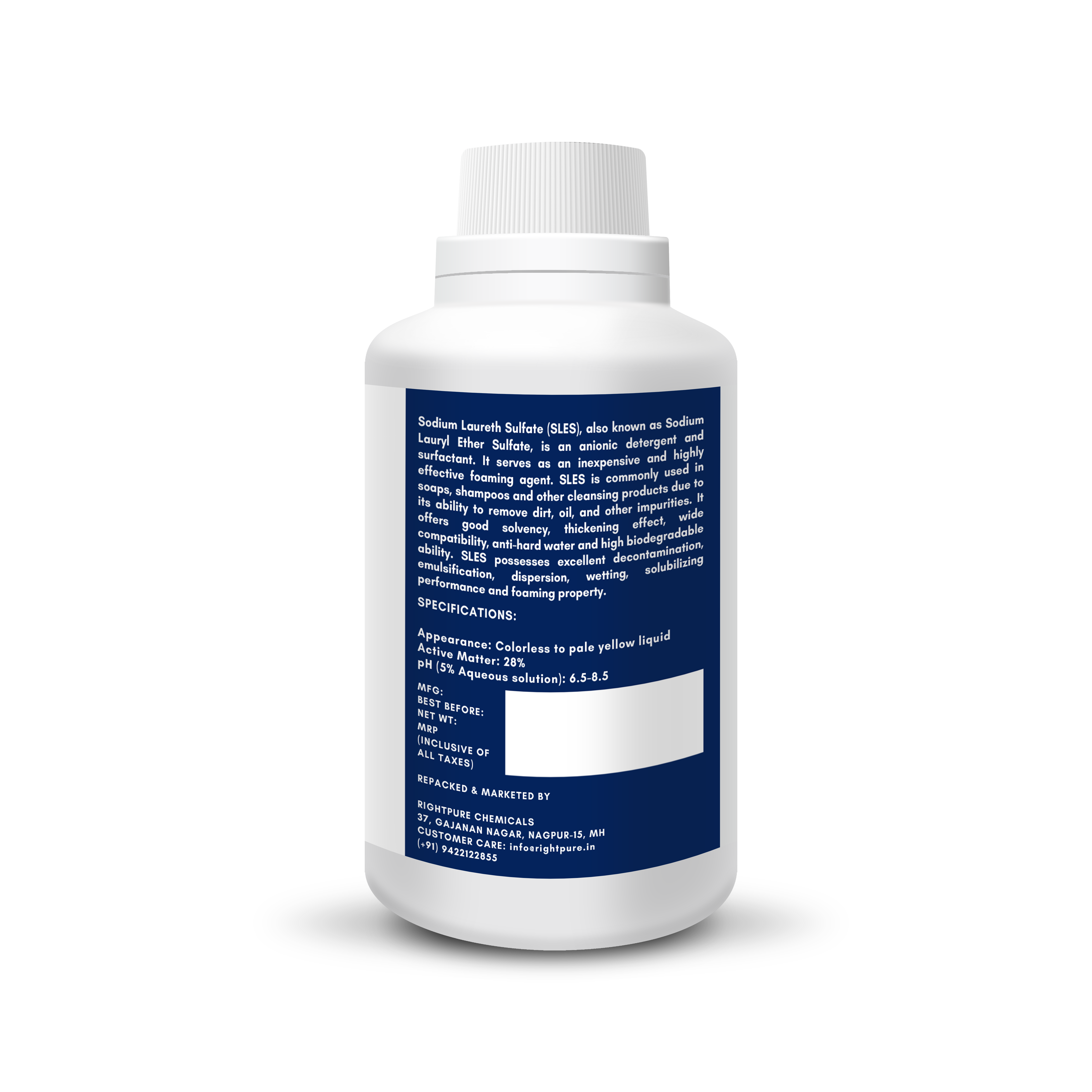 SLES Sodium Lauryl Ether Sulphate-Surfactant Emulsifier Foaming Agent