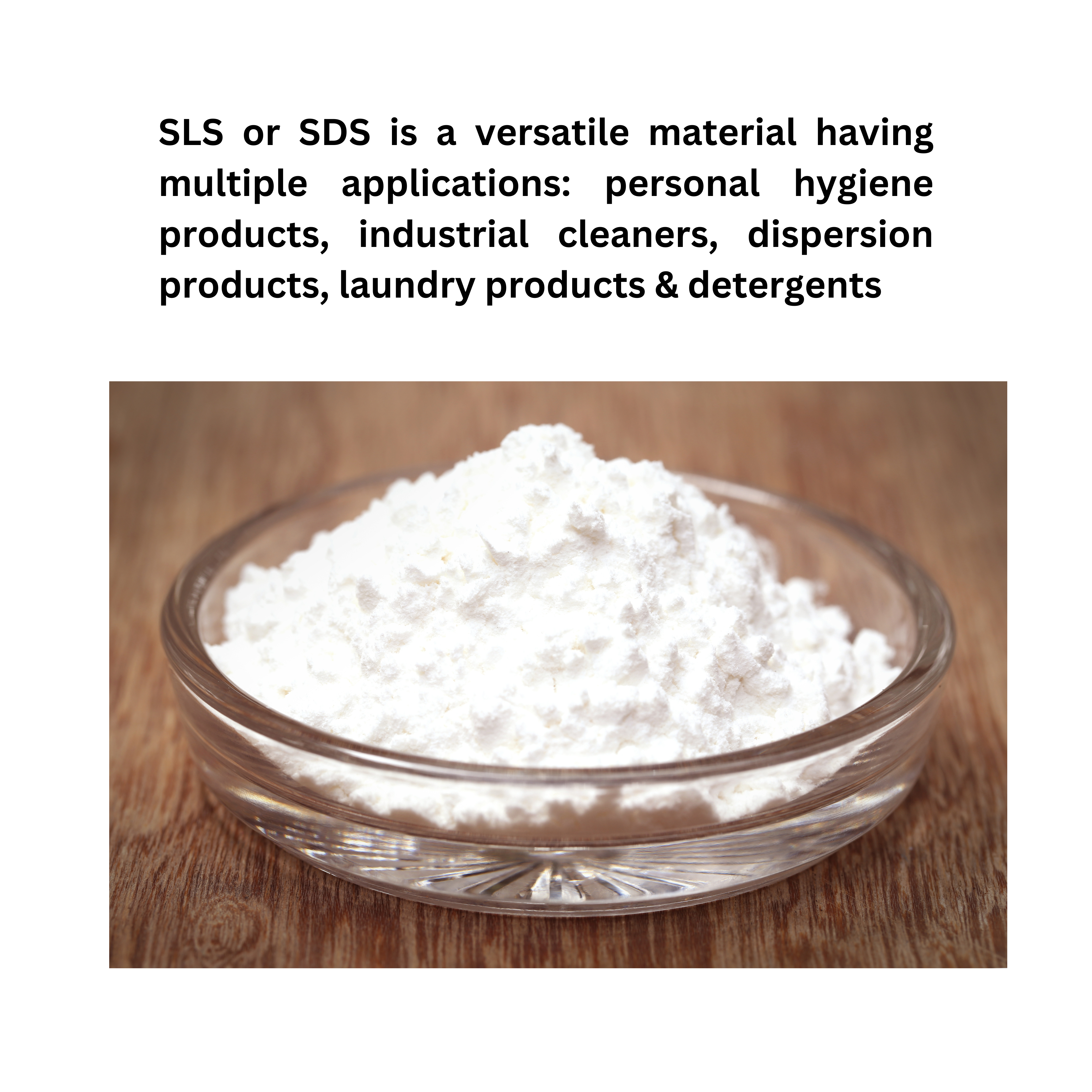 Sodium Lauryl Sulphate (SLS) Powder Sodium Dodecyl Sulphate (SDS) Surfactant Foaming Cleansing Agent for Cosmetics Personal Care Products