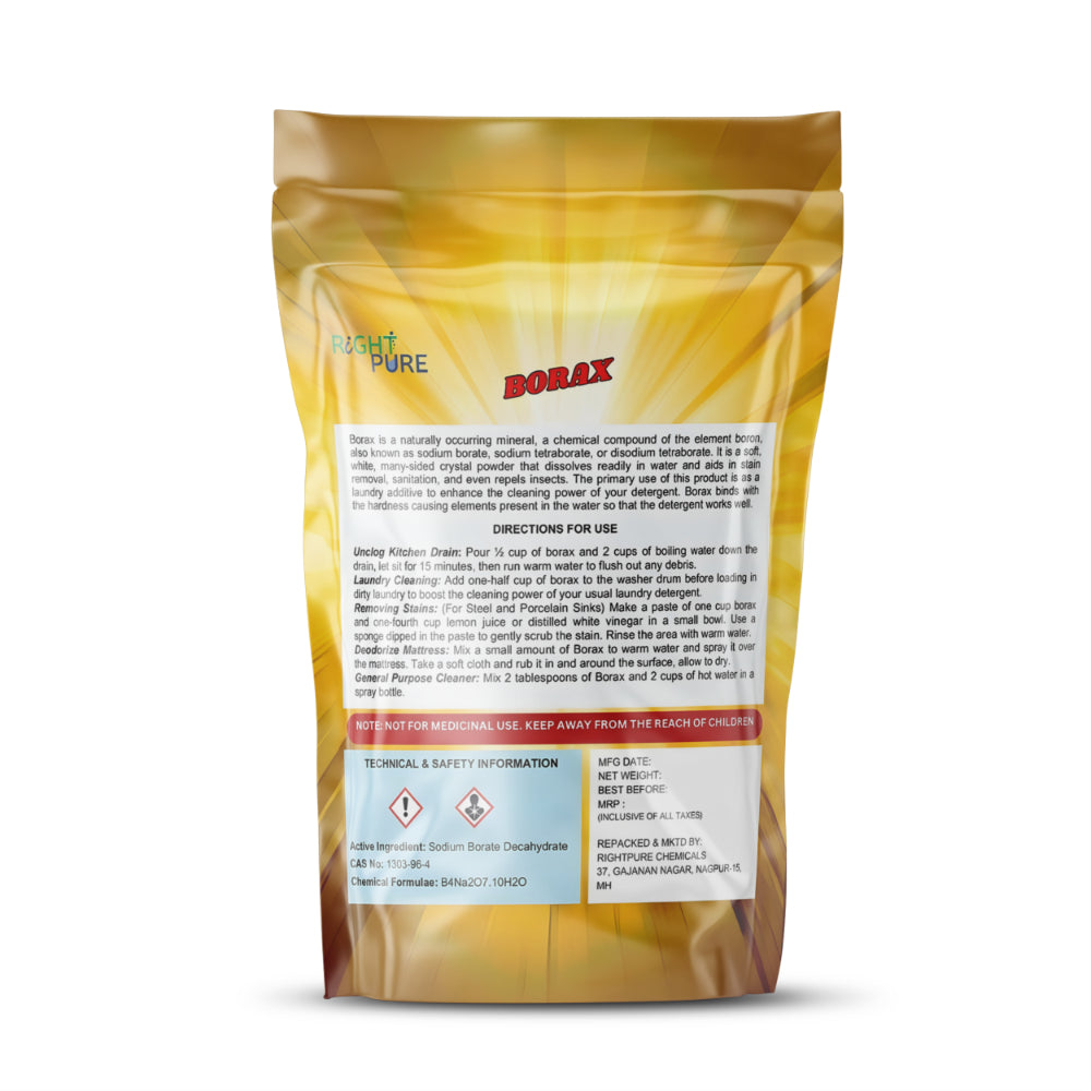 Borax 100% Pure Multi-Purpose Powder | Detergent Booster and Cleaning Agent | Slime Activator