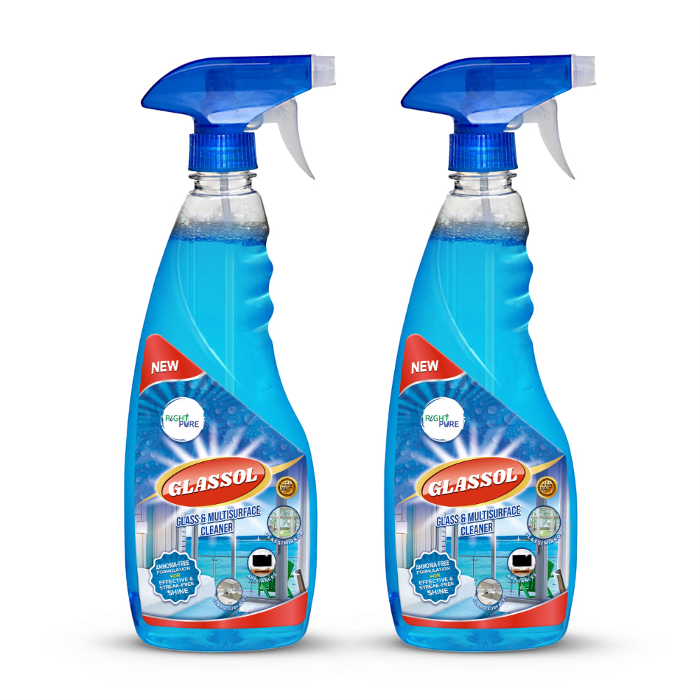 Glass Cleaner Spray For Home & Kitchen Ammonia-Free Non-Toxic Non-Corrosive Ensures Streak-Free Shine