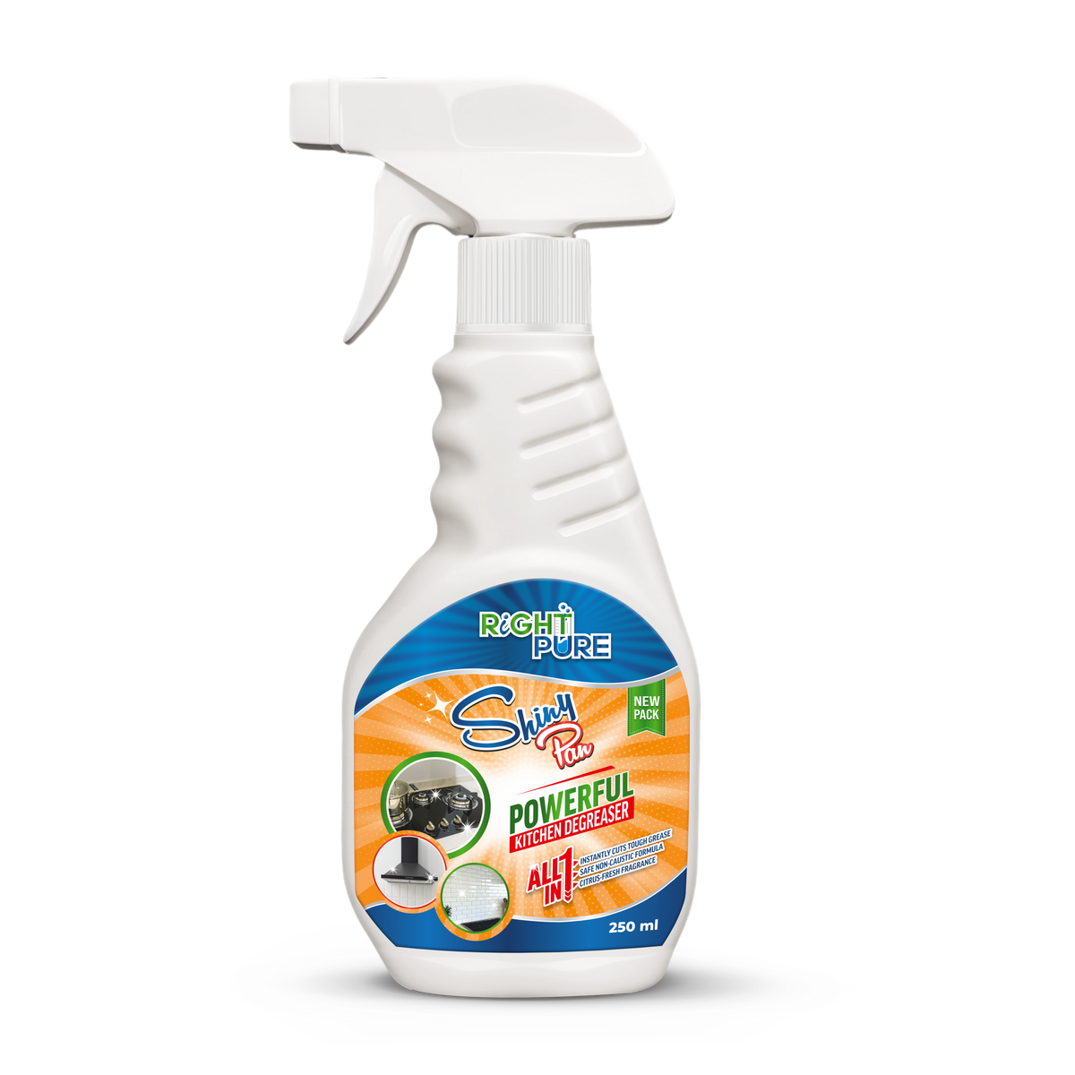 ShinyPan Powerful Kitchen Degreaser | Heavy Duty Oil & Grease Remover | Multipurpose Cleaner for Stove, Chimney, Oven, Tiles & Kitchen Surfaces | Commercial & Home Use