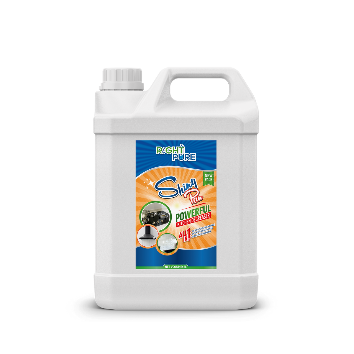 ShinyPan Powerful Kitchen Degreaser | Heavy Duty Oil & Grease Remover | Multipurpose Cleaner for Stove, Chimney, Oven, Tiles & Kitchen Surfaces | Commercial & Home Use