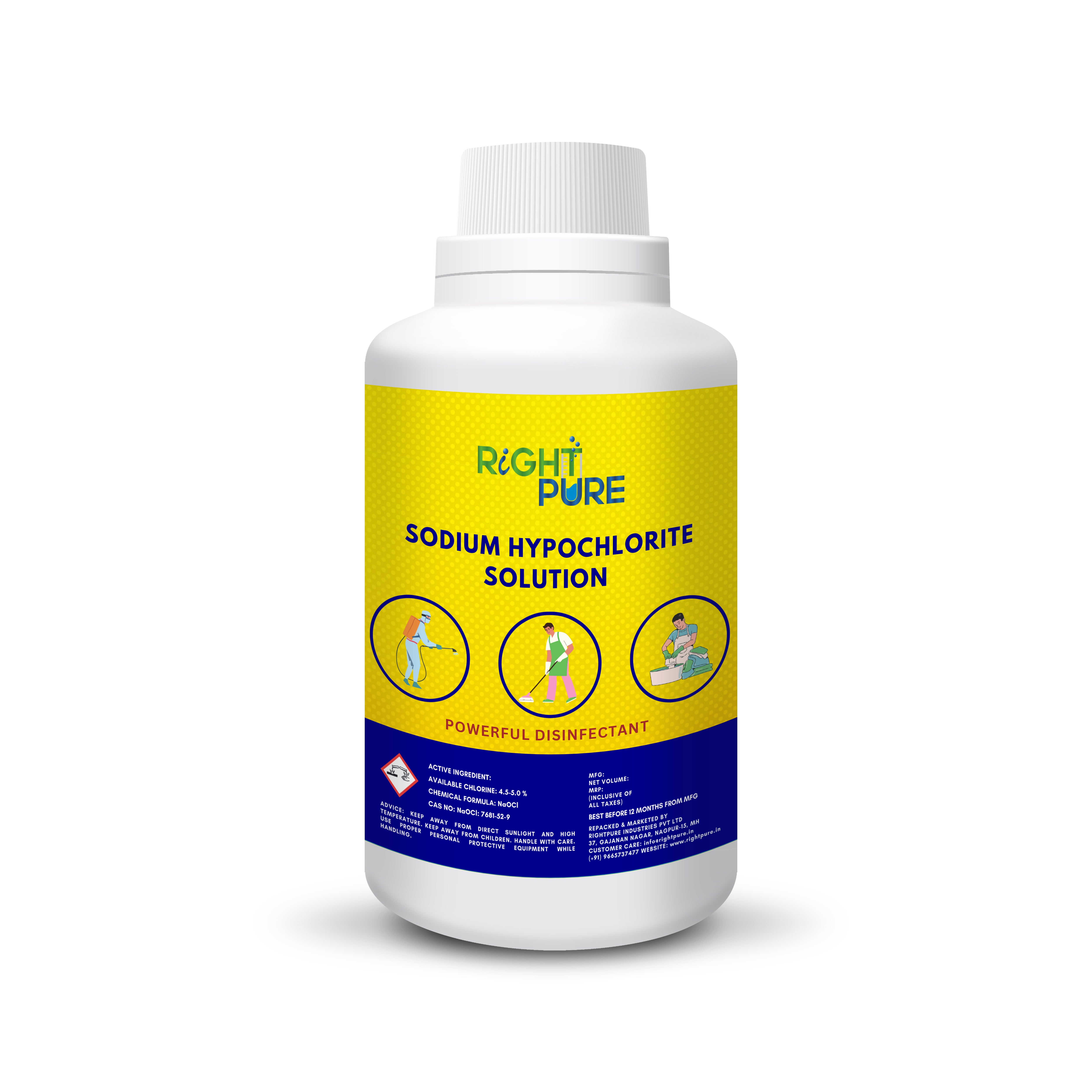 Sodium Hypochlorite Solution 5% Available Chlorine | Industrial & Commercial Grade Liquid Bleach