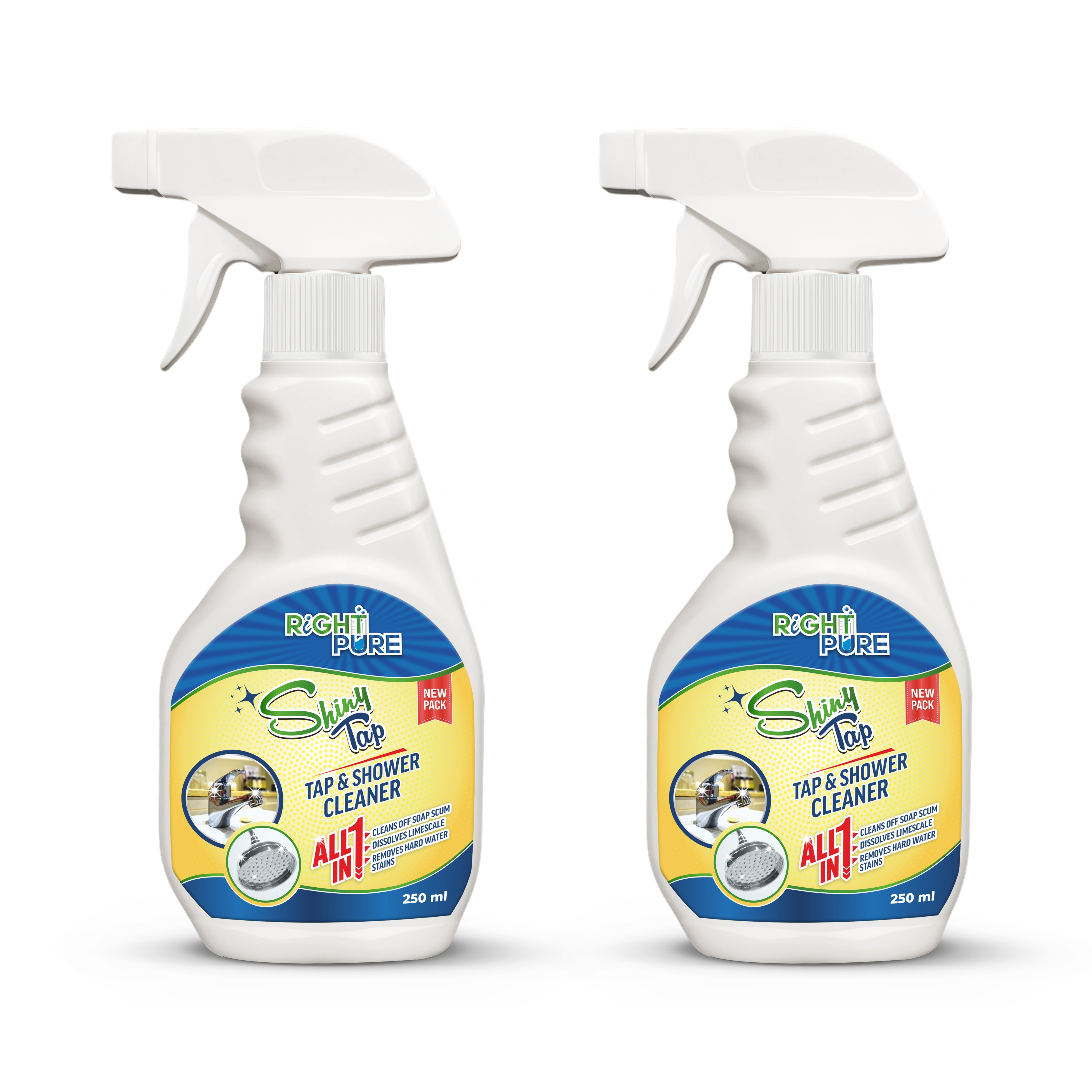 Tap & Shower Cleaner Spray | Removes Limescale, Hard Water Stains & Soap Scum | Highly Effective Formula for Sparkling Shine | Ideal for Chrome Glass Steel Porcelain Ceramic