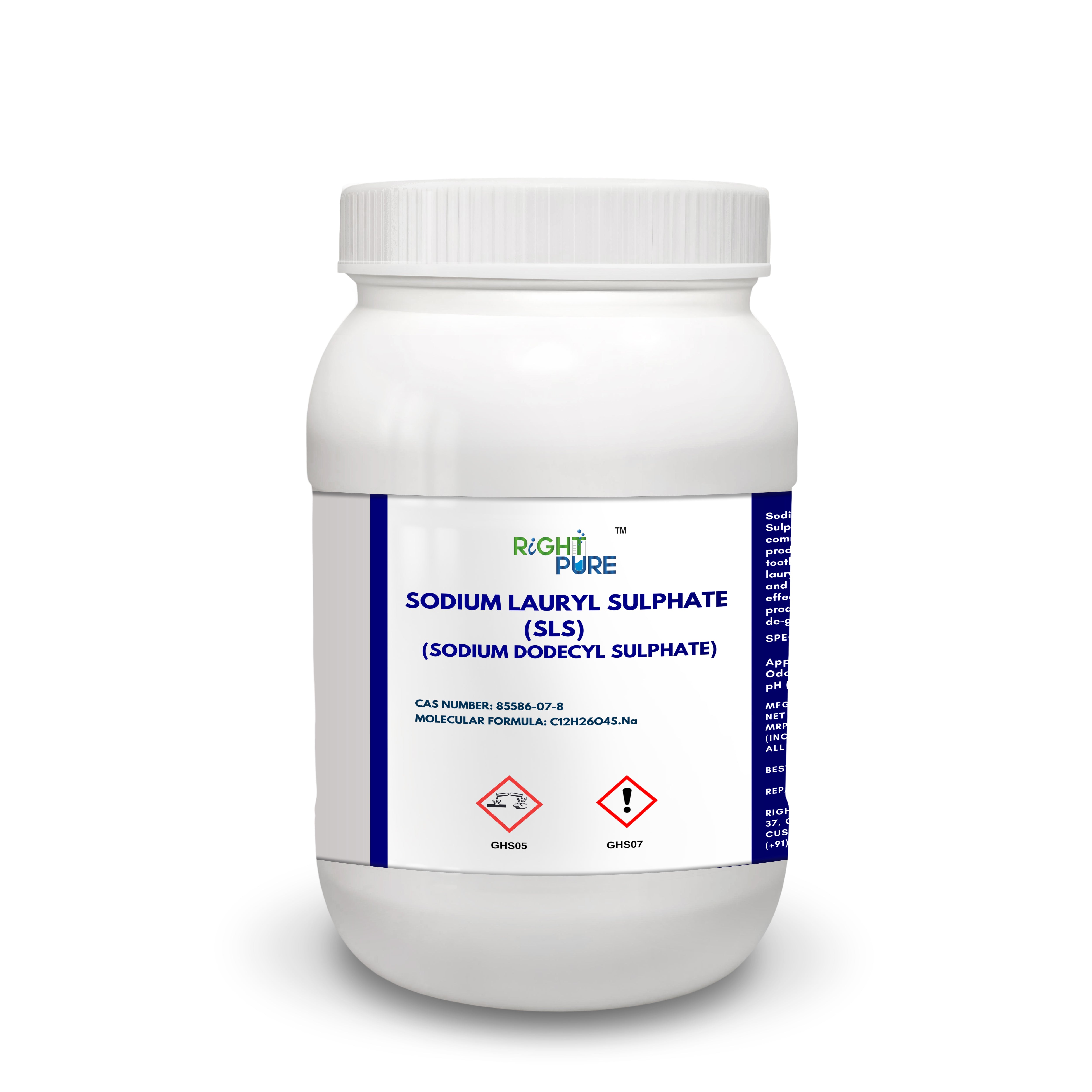 Sodium Lauryl Sulphate (SLS) Powder Sodium Dodecyl Sulphate (SDS) Surfactant Foaming Cleansing Agent for Cosmetics Personal Care Products