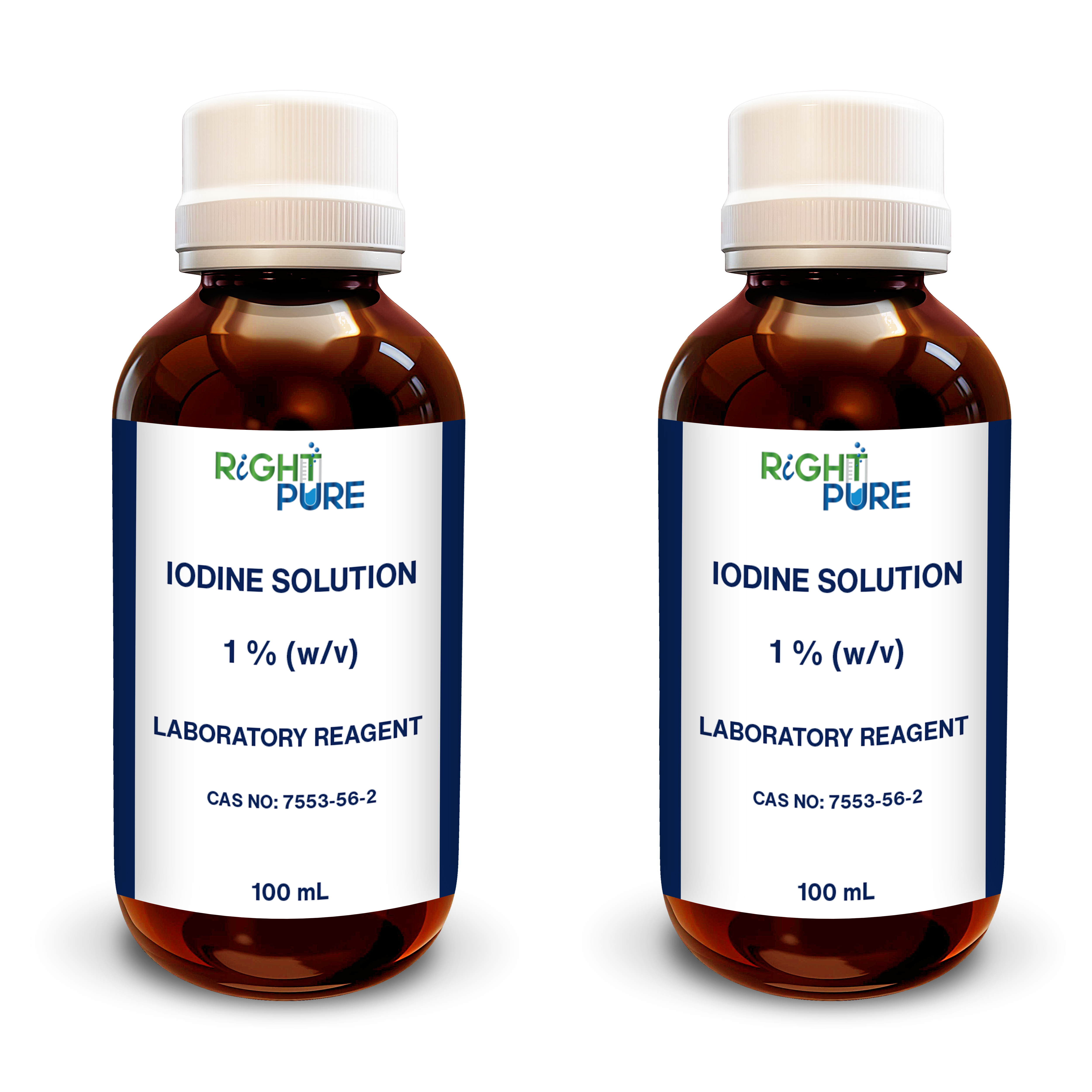 Iodine Solution 1% (w/v) | Laboratory Reagent Grade for Scientific & Educational Use | Analytical Reagent in Amber Bottle