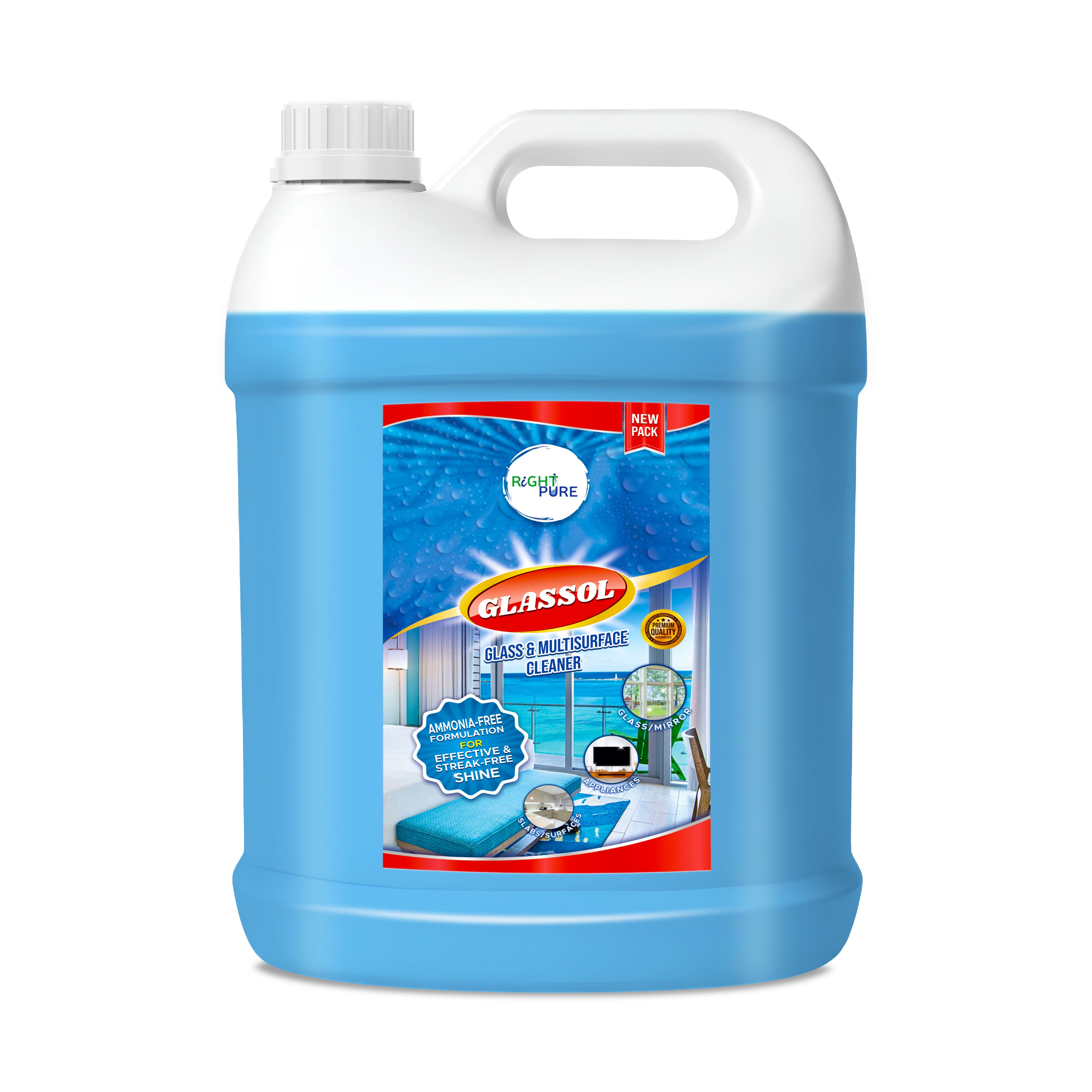 Glass Cleaner Spray For Home & Kitchen Ammonia-Free Non-Toxic Non-Corrosive Ensures Streak-Free Shine