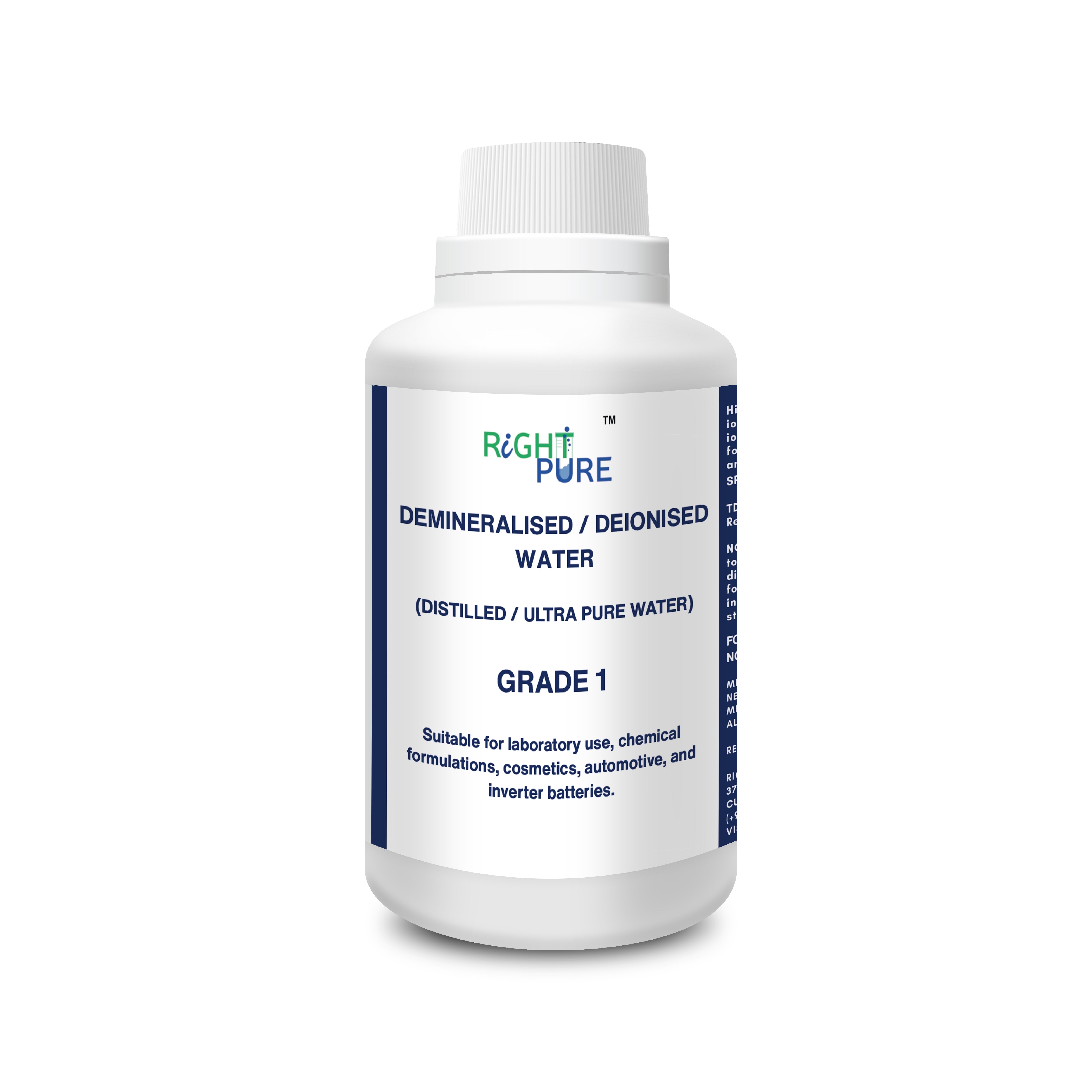 Demineralised Water (DM Water) | Ultra Pure Deionised & Distilled Zero TDS Water for Inverter Battery, Car Radiator, Steam Iron, Laboratory & Industrial Use
