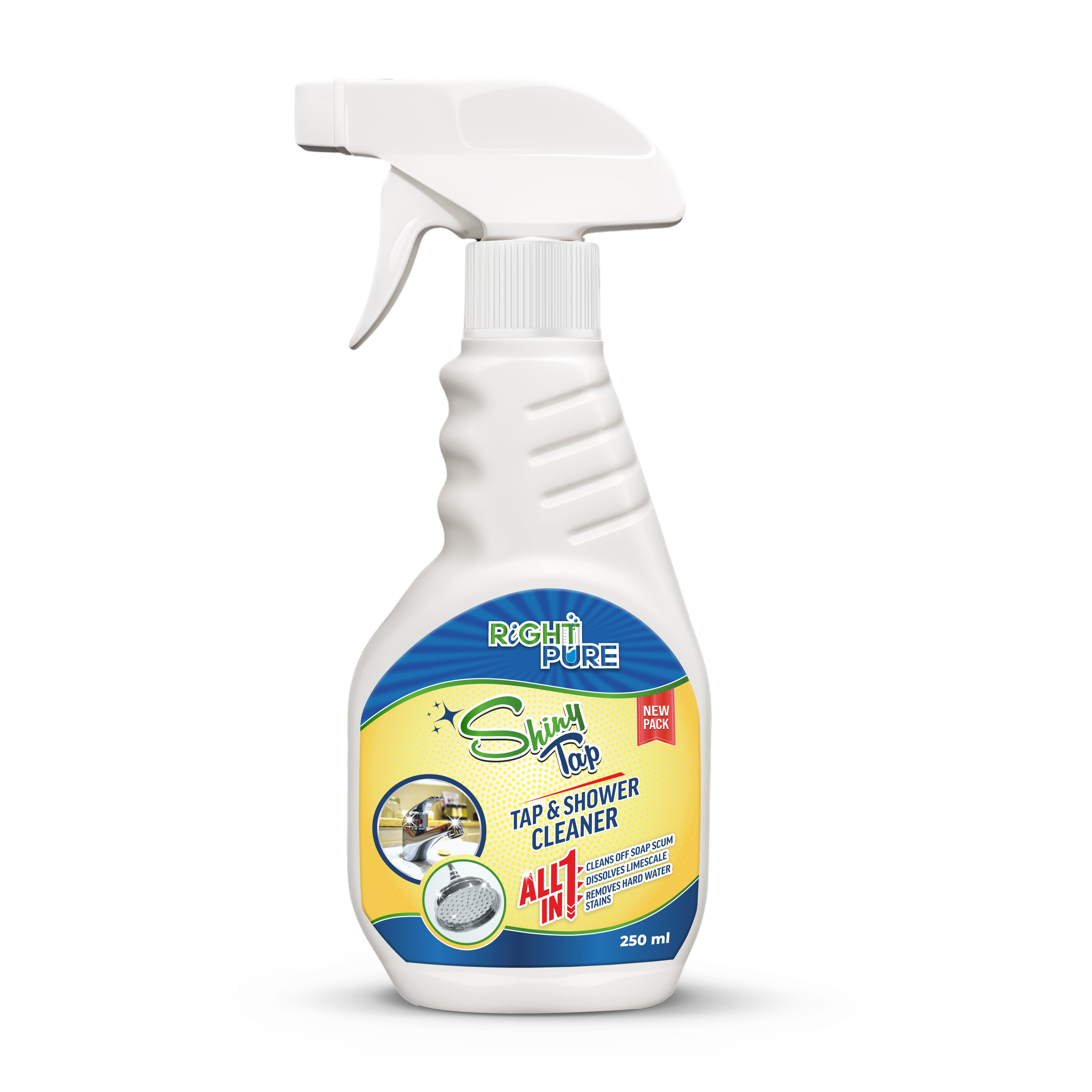 Tap & Shower Cleaner Spray | Removes Limescale, Hard Water Stains & Soap Scum | Highly Effective Formula for Sparkling Shine | Ideal for Chrome Glass Steel Porcelain Ceramic